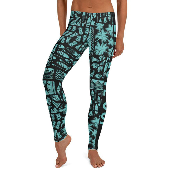 Aztec - Turquoise Youth Leggings